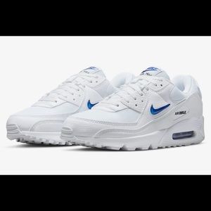 Nike Air Max 90 Jewel White "Game Royal" Shoes DV3503-100 Women's Size 8